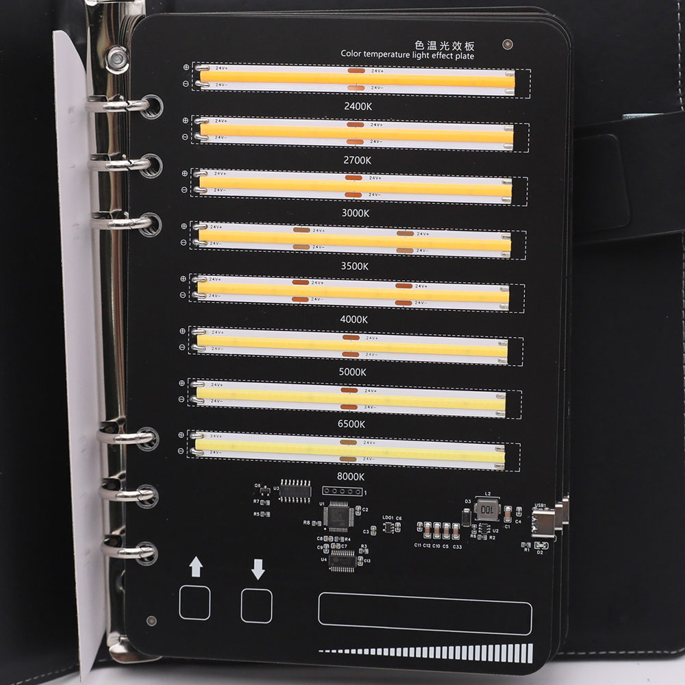 LED Strip Light Type & Color Effects Display Portable Book For Exhibitions